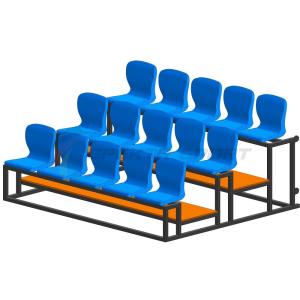 Купить Трибуна мобильная 3 ряда сиденья пластиковые на 15 мест в Ивангороде 